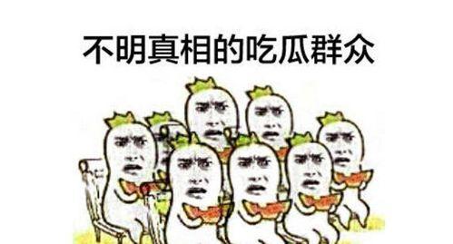 前排吃瓜群众相信不在