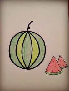 画吃瓜的样子,描绘吃瓜群众的欢乐瞬间