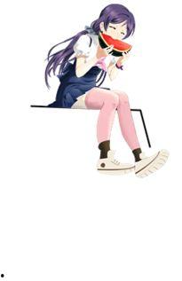 吃瓜女孩背影照片